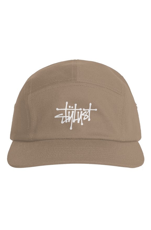 Stylust Streetwear 5 Panel Hat (Cobalt Blue/Black/Sand)