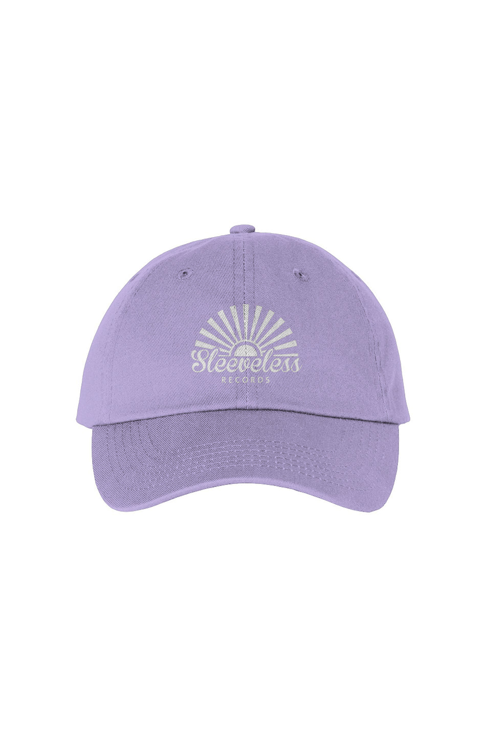 Sleeveless Records Bio-Washed Dad Hat (Lavender/Black/Yellow/Pink)