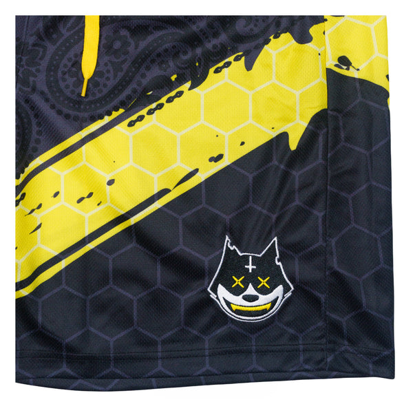 Stylust 2024 Black/Yellow Jersey Shorts