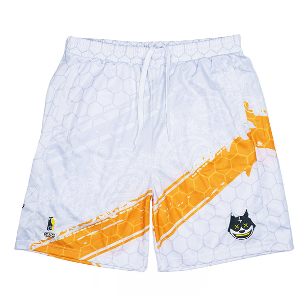 Stylust 2024 White/Orange Jersey Shorts