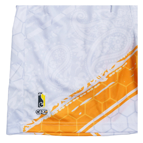 Stylust 2024 White/Orange Jersey Shorts