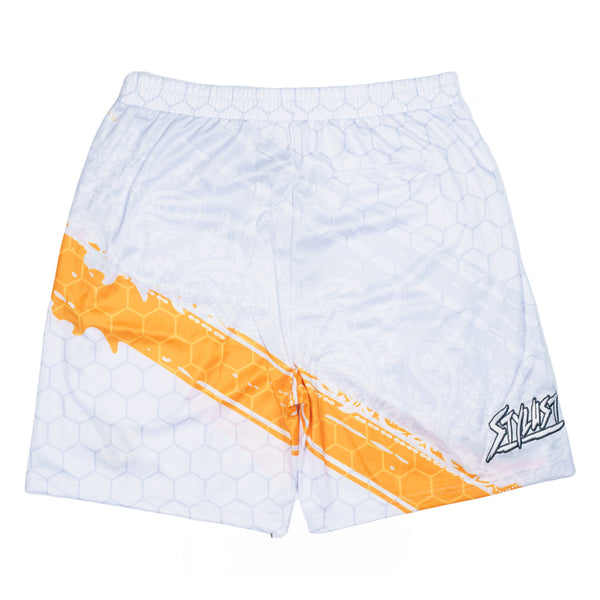 Stylust 2024 White/Orange Jersey Shorts