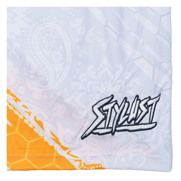 Stylust 2024 White/Orange Jersey Shorts