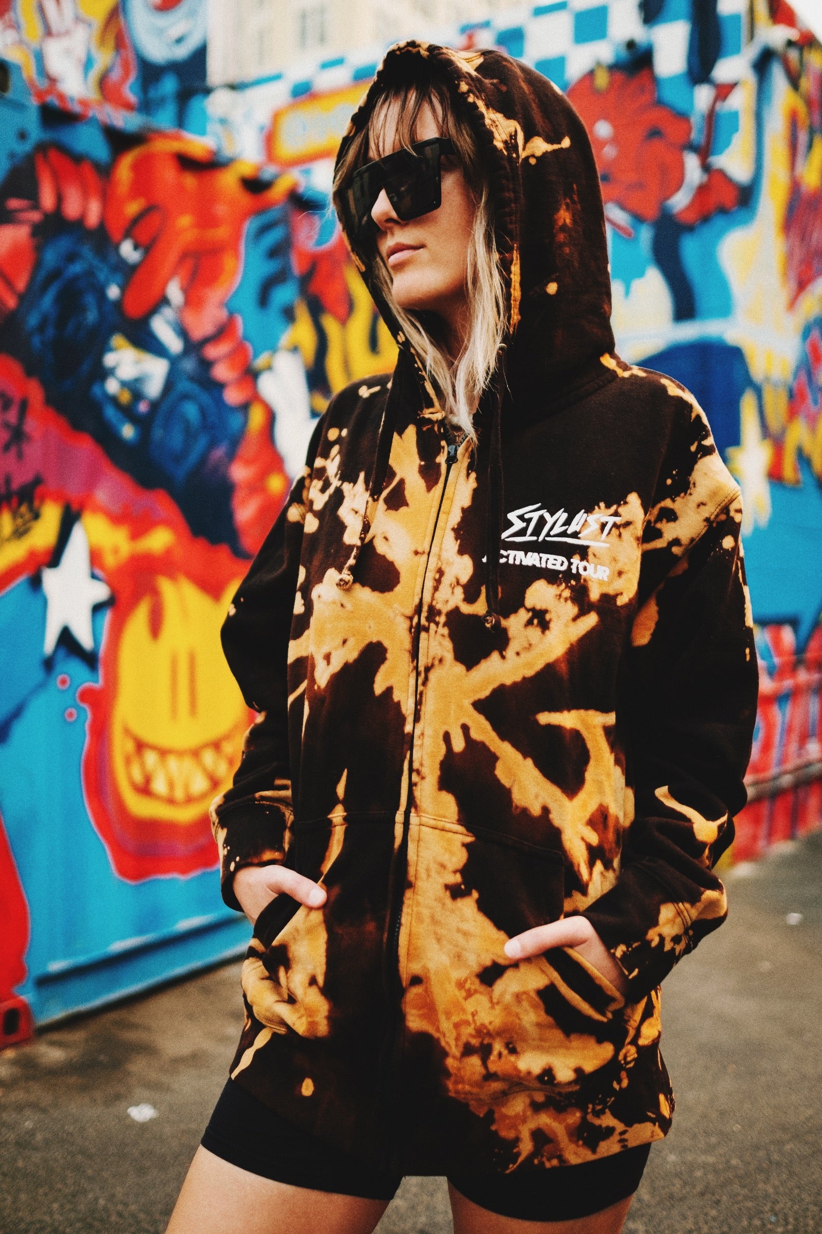 Limited Edition Bleach-Dyed ACTIVATED Hoodie